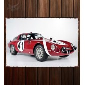 Металлическая табличка Alfa Romeo Giulia TZ Le Mans (105)